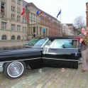 <p>Hochzeitsfahrt, US-Car, Cadillac, 1963, Kiel, Rathausplatz</p>