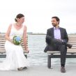 <p>Heiraten an der Ostsee, Trauung am Strand, Stein, Hochzeitsfotos am Meer</p>