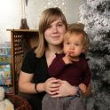 <p>Familienfoto, Mutter und Tochter, Weihnachten</p>